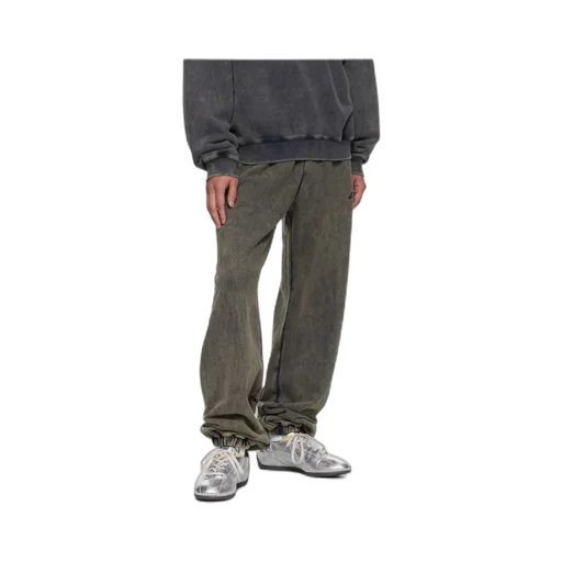 Elasticated-Cuff Logo Trousers