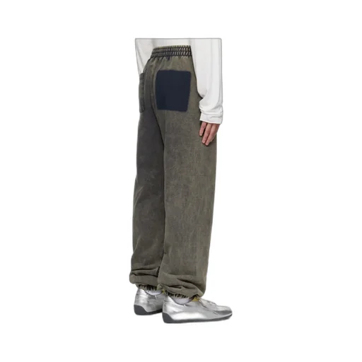Elasticated-Cuff Logo Trousers