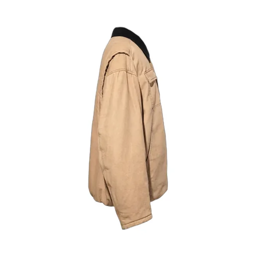 Corduroy-Collar Cotton Jacket