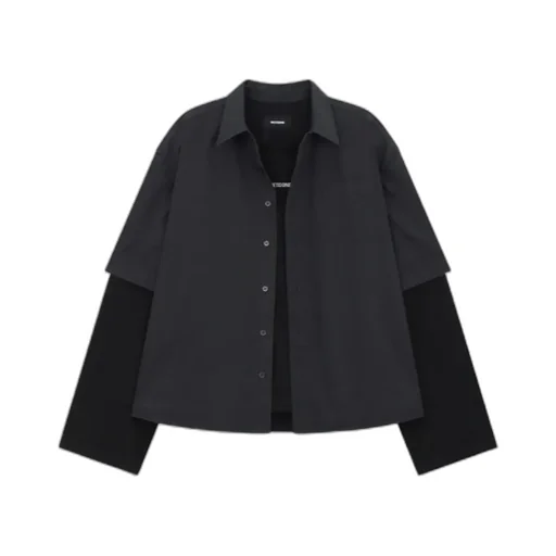 Double-Layered Cotton Shirt