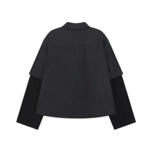 Double-Layered Cotton Shirt