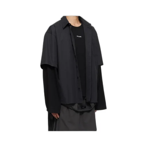Double-Layered Cotton Shirt