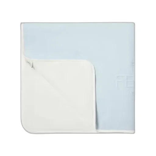 Light Blue Jersey Baby Blanket