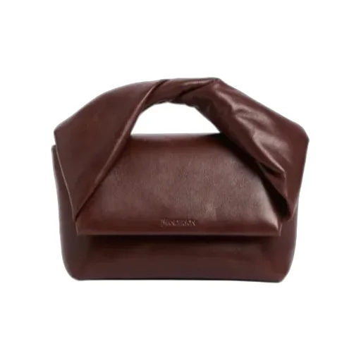 Twisted-Handle Leather Tote Bag