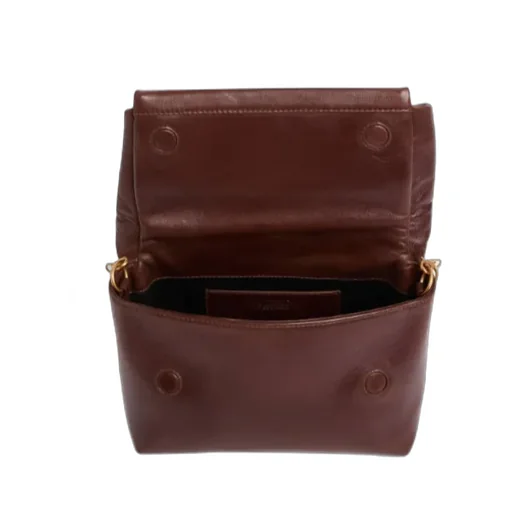 Twisted-Handle Leather Tote Bag