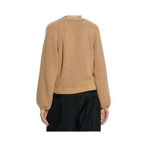 Balloon-Sleeve Cardigan