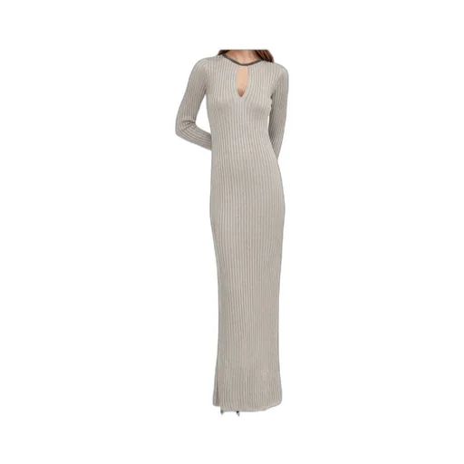 Brunello Cucinelli Sparkling Ribbed Knit Dress