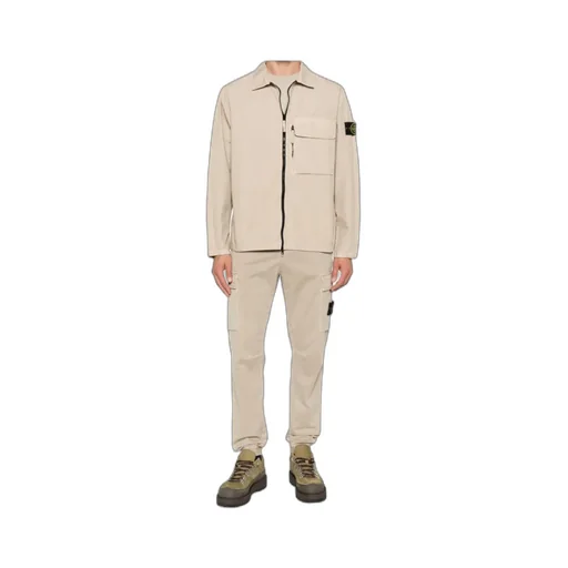 Stone Island Logo Patch Cargo Trousers