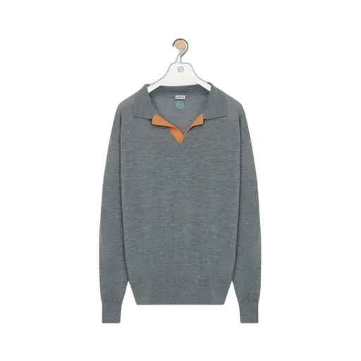 Polo Sweater In Wool