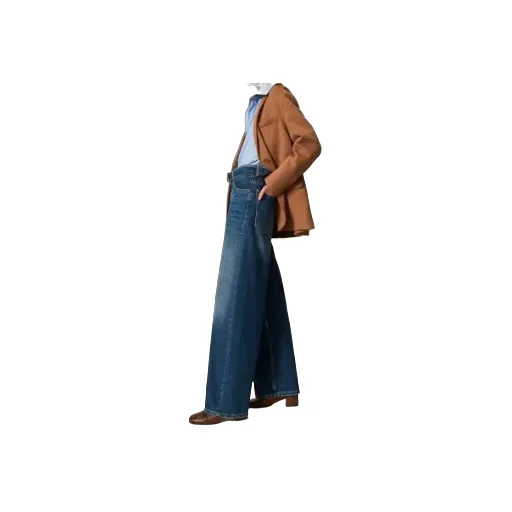 Belted Buckle-Fastening Jeans