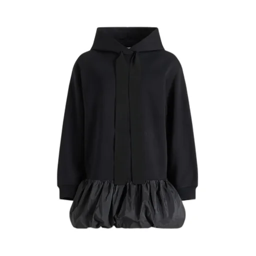 Patou Bow Detailed Ruffled-Hem Dress