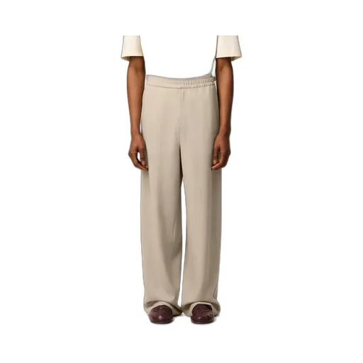 Ami Paris Logo Plaque Straight Leg Trousers