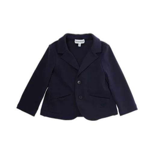 Embroidered-Logo Two-Button Blazer