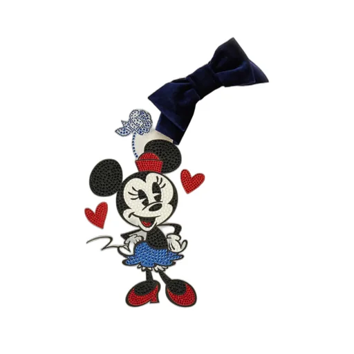 Monnalisa Minnie Mouse Crew Neck Dress
