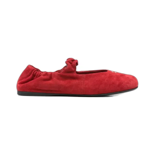 Miu Miu Logo-Detailed Ballet Flats