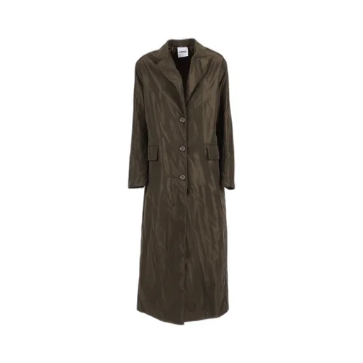 Button-Front Flap Pocket Coat