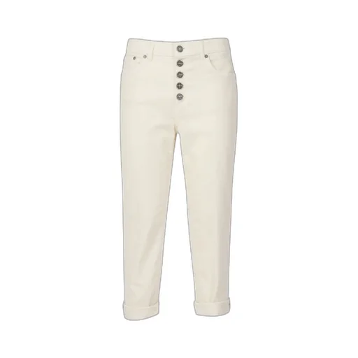 Dondup Logo-Patch Cropped Trousers
