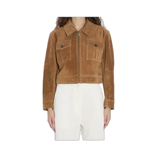 Arma Cropped Suede Jacket