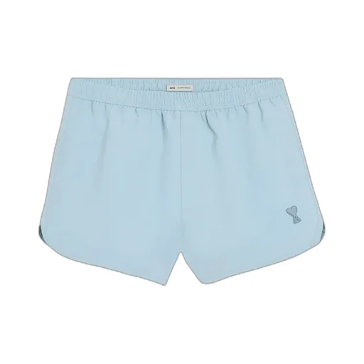 Ami Paris Logo Patch Swim Shorts