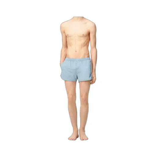 Ami Paris Logo Patch Swim Shorts