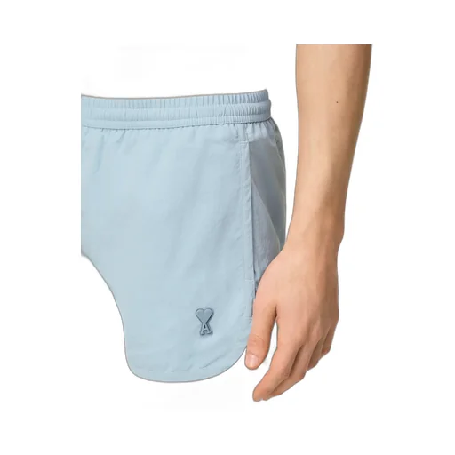 Ami Paris Logo Patch Swim Shorts