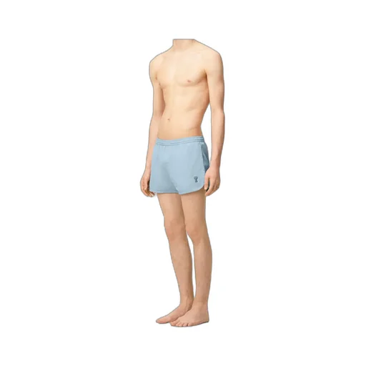 Ami Paris Logo Patch Swim Shorts