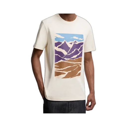 Mountain Print Cotton T-Shirt