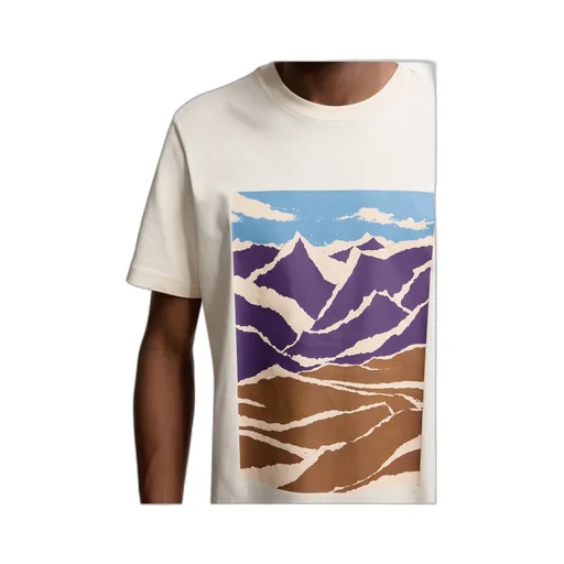 Mountain Print Cotton T-Shirt