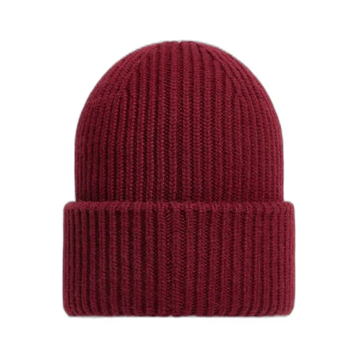 Moncler Logo Patch Ribbed Beanie