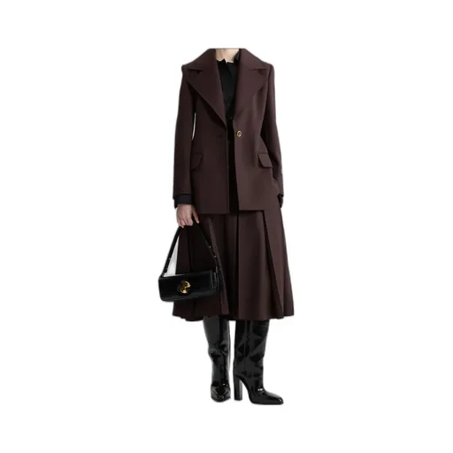 Patou Collared Belted Coat