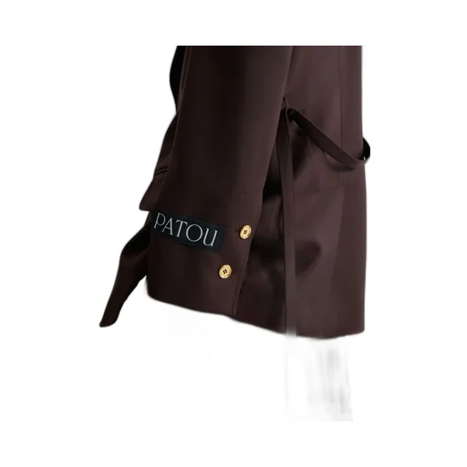 Patou Collared Belted Coat