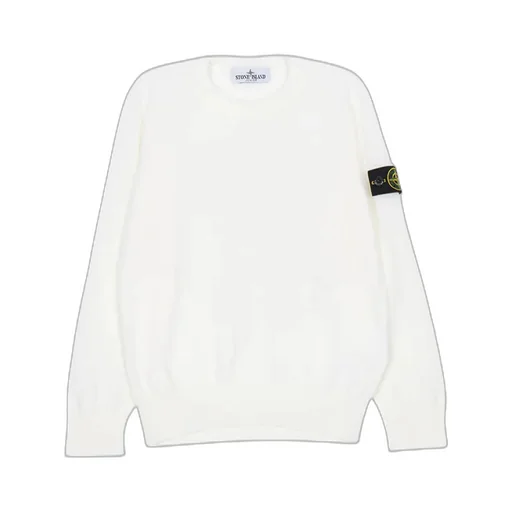 Stone Island Junior Compass Patch Crewneck Jumper