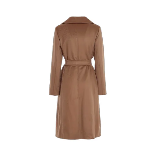 Max Mara Studio Bcollag Belted Long-Sleeved Coat