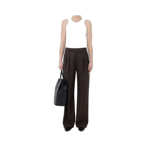 Loulou Studio Coll Straight-Leg Trousers