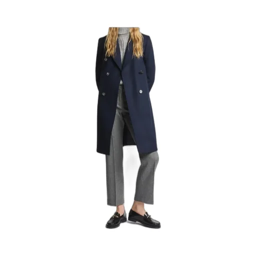 Coat In Wool And Cashmere Fabric