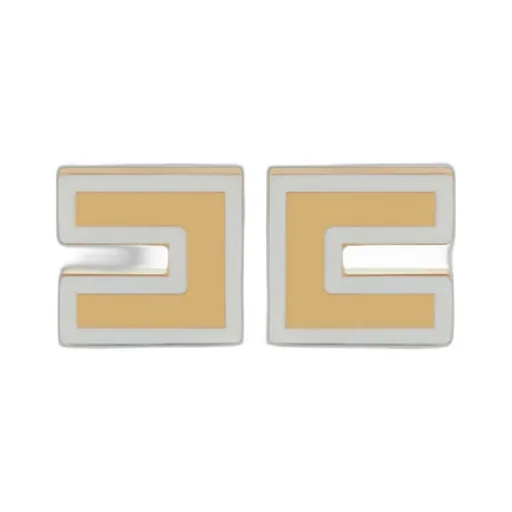 Logo Square Earrings