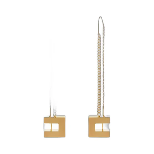 Elisabetta Franchi Logo Pendant Earrings