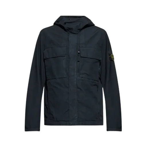 Hooded Patch-Pocket Jacket