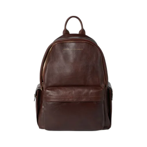 Brunello Cucinelli Zip-Up Travel Backpack