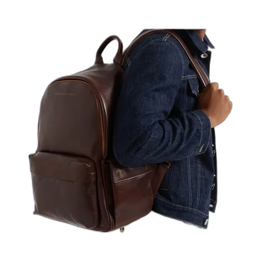 Brunello Cucinelli Zip-Up Travel Backpack