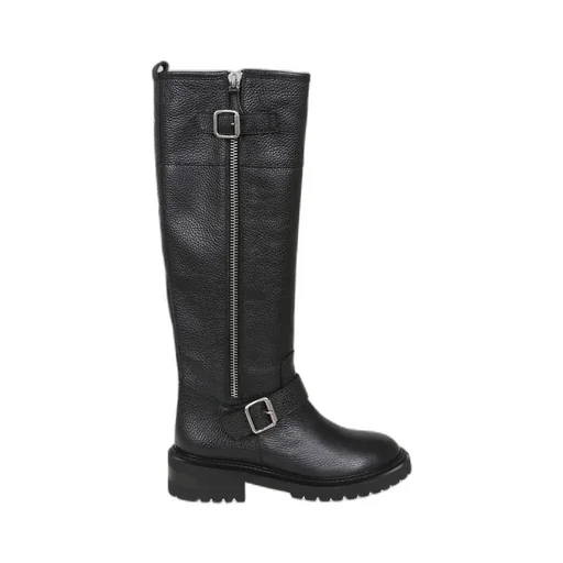 Via Roma 15 Negus Buckled Leather Boots