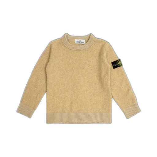 Stone Island Junior Compass Patch Crewneck Jumper