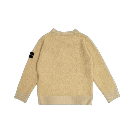 Stone Island Junior Compass Patch Crewneck Jumper