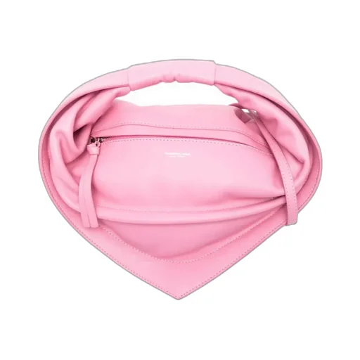 Pleated Logo Handbag