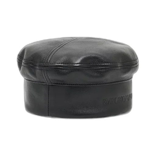 Leather Panelled Beret