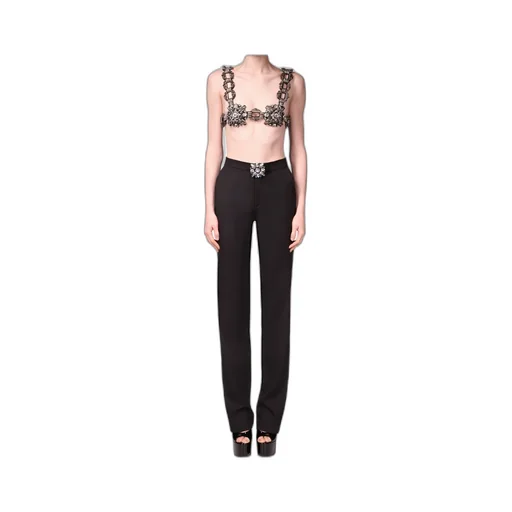 Straight-Leg Casual Pants