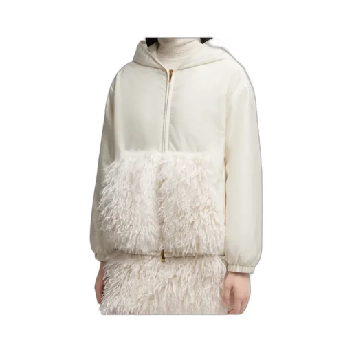 Moncler Teddy-Trimmed Padded Zip-Up Hoodie