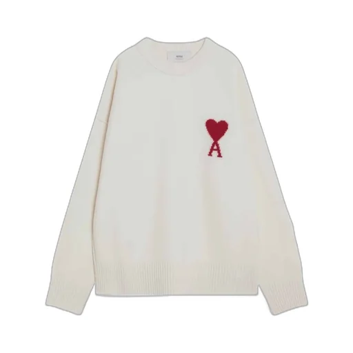 Ami Paris Ami De Coeur Crewneck Knitted Jumper