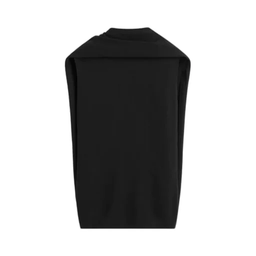 Cocoon Cape Blouse Black