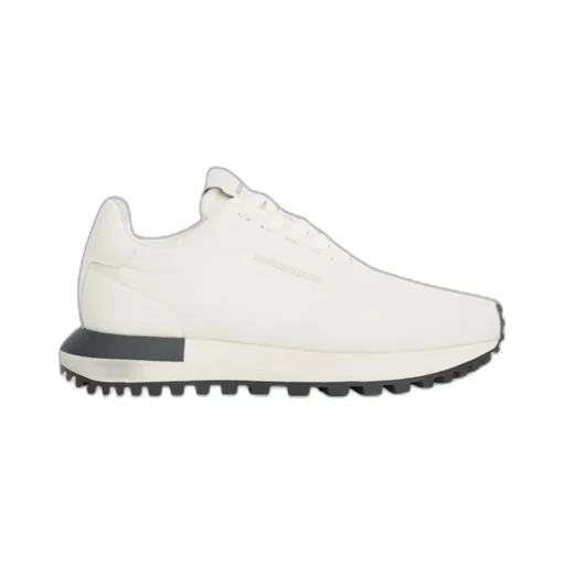 Emporio Armani Round Toe Lace-Up Sneakers